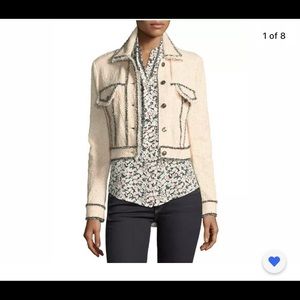 Veronica Beard cropped pink jacket size 6